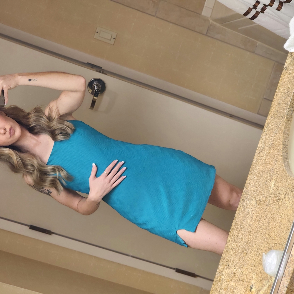 Chic Blue Mini Dress